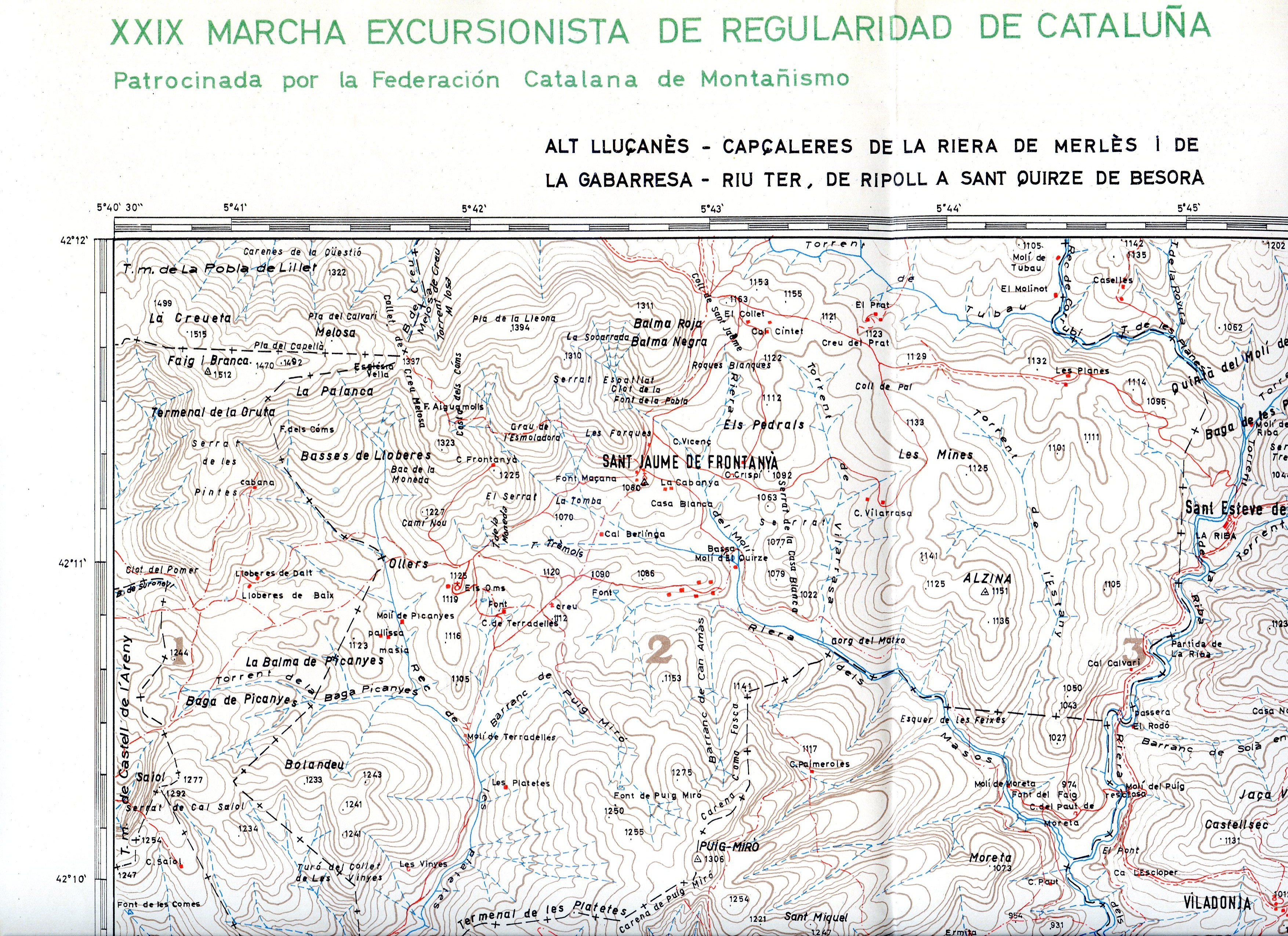 XXIX Marcha Excursionista de Regularidad de Cataluña : XXIII Prueba Oficial Regional por Montaña - Miniatura 2